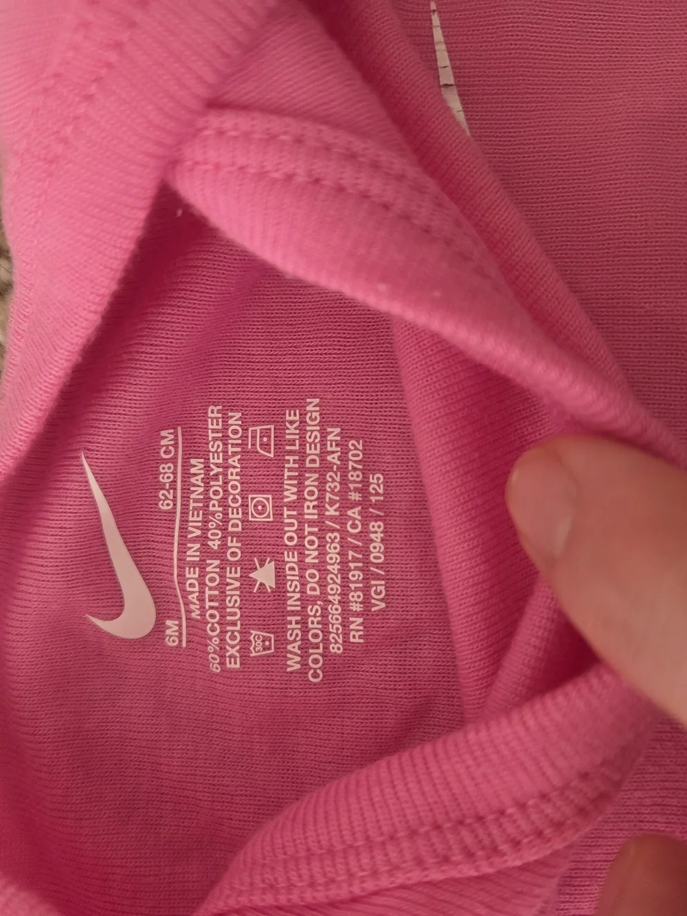 Nike Girls Pink and White Long & Short Sleeve Onesies - Swoosh Set